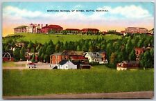 Montana School of Mines, Butte, Montana - Postcard picture