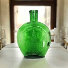 Clevenger Brothers Authentic Hand Blown Green Bottle American Bicentennial Serie picture