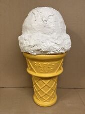 Blow Mold Giant Plastic Ice Cream Cone Display Vanilla SCOOP Safe T Cup DISPLAY picture
