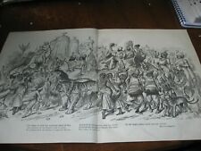 XL 1876 Original POLITICAL CARTOON - PRINCE of WALES Royal Visit to INDIA INDIAN picture