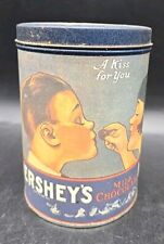 Vintage 1980 Hershey's Kisses Milk Chocolate Tin Can 