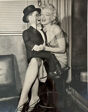 Marilyn Monroe & Charlie McCarthy Original 9×7 CBS Radio Press Photo 1952 TYPE 1 picture