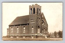 Logansport IN-Indiana RPPC New Spring Creek Church Real Photo 1915 Old Postcard picture