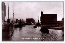 1908 The Harbor Steamer Shio Boat Buffalo New York NY RPPC Photo Postcard picture