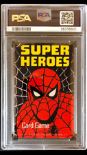 1977 Marvel Super Heroes Top Trumps Rules Cover Card PSA 4 Vintage Spider-Man picture