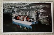Howe Caverns - Boating on Underground Lake Near Dock - Cobleskill NY - Postcard picture