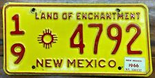 V NICE 1965 BASE LUNA COUNTY, NEW MEXICO LICENSE PLATE 1966 STICKER 19 4792 picture