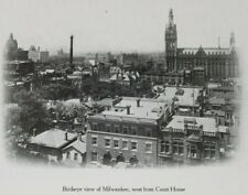 C.1906 Milwaukee, WI. Birds Eye View Downtown. Wisconsin Evening Coupon Postcard picture