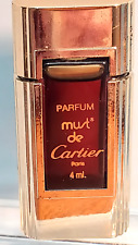Vintage~**PARFUM MUST de CARTIER**~.4ML~Paris~WOMANS~Miniature~NEVER USED picture