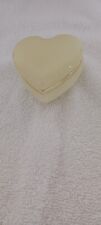ALABASTER HEART SHAPED TRINKET BOX picture