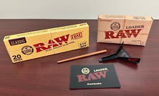 RAW Classic 1 1/4 Pre-Rolled 20ct Cones & 1 1/4 Cone Loader -NEW picture