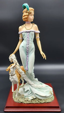 Vintage Prestige by Designs Munro Inc 1996 Figural Clapper Woman with her Dog picture