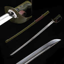 Green Military Sword Army 65Type Cavalry Saber Excellent Stainless Steel Blade picture