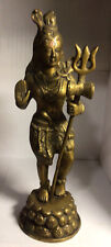 vintage bronze Lord Shiva statue 11 1/2”  high 4.4 lb picture