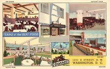 Postcard Washington DC O Donnells Sea Grill Multi View 1940 Vintage PC H6899 picture