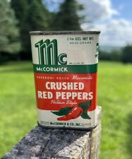 Vintage 1946 McCormick Crushed Red Pepper - Peperone Rosso - Spice Tin picture
