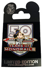 Disneyland 2009 50th Anniversary 50 Years of Monorails Mickey Disney Pin LE 1000 picture