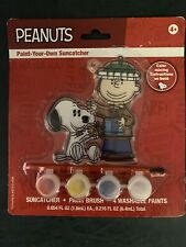 PEANUTS Suncatcher Kit PAINT YOUR OWN Charlie Brown SNOOPY Gift Window CHRISTMAS picture