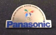 Rare  Vintage Winter Nagano Olympic Pin Badge Panasonic picture