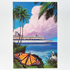 Celebrity Cruise Ship at Sea Postcard 4x6 MV Horizon Butterfly & Cranes C3307 picture
