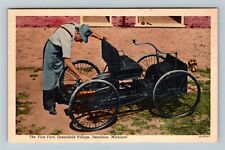The First Ford At Greenfield Village In Dearborn Automobile Vintage Postcard picture