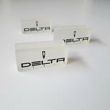 Lot Of 3 Pcs Delta Clear Pen Display Very Hard to Find Most Collectible Mint  picture