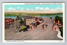 York PA-Pennsylvania, Columbia Wrightsville Bridge, Antique, Vintage Postcard picture