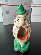 Hobo Smoking Ears Ashtray, Vintage, Japan 5.5” Whimsical Ugly Figural Ceramic picture