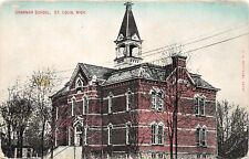 J72/ ST Louis Michigan Postcard c1910 Grammar School Building 156 picture