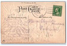 1910 Birthday Greetings Red Roses Flowers Tunnelton Pennsylvania PA DPO Postcard picture
