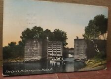 McConnelsville/Malta Ohio OH - The Locks Used Postcard 1911 picture