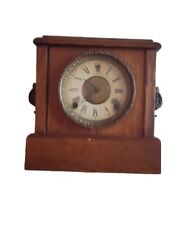 Beautiful Antique Sessions Mantle Clock Oak Case No Key Sold as Is /Parts picture