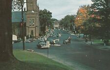 Northampton MA-Massachusetts, View Down Main Street, Vintage Postcard picture