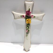 Royal Albert Doulton CLASSIC CROSS Signed OLD COUNTRY ROSES Applied 1962 RARE picture