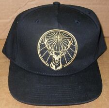 Jagermeister Gold Stag Embroidered Deer Baseball Black Cap Hat picture