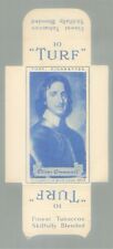 1951 TURF CELEBRITIES OF BRITISH HISTORY  UNCUT PANEL #19 OLIVER CROMWELL VG/EX+ picture