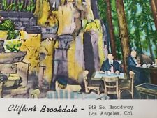 C 1957 Cliftons Brookdale 948 S Broadway Los Angeles CA Restaurant Postcard picture