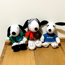 Peanuts Snoopy Metlife Plush Lot 3 Stuffed Beagle Plushies Promotional picture