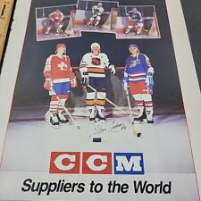 Vtg 1987 Print Ad Glenn Anderson NHL Hockey CCM Jerseys Suppliers to the World picture
