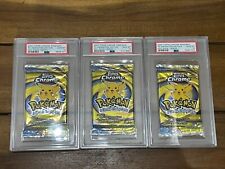 2000 TOPPS CHROME POKEMON TV ANIMATION EDITION SERIES 1 FOIL PACK (3) PSA 10 picture