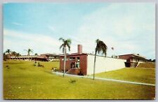 Haines City Florida High School Building Streetview Chrome UNP Postcard picture