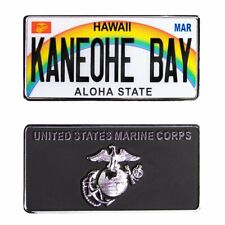 MARINE CORPS KANEOHE BAY HAWAII LICENSE PLATE 2.25