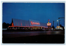 c1950s Knobby's Award Winning Restaurants Indianapolis IN Unposted Postcard picture