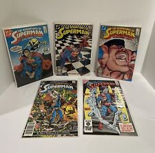 LOT OF 5 VINTAGE COMIC BOOKS - DC COMICS - ADVENTURES OF SUPERMAN picture