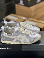 Onitsuka Tiger MEXICO66 THL7C2-9399 Silver/White Athletic Shoes Unisex Sneakers picture
