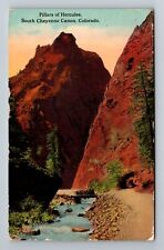 South Cheyenne Canon CO-Colorado Pillars of Hercules, c1917 Vintage Postcard picture