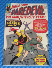 Daredevil #4 Facsimile Cover Marvel Reprint Interior 1st Purple Man picture