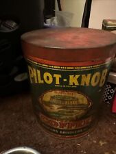 Rare Vintage Pilot Knob Tin Cofee Container picture
