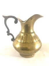 Vintage Brass Mini Pitcher Vase 3.5