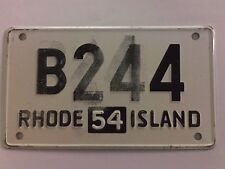 1954 RHODE ISLAND LICENSE PLATE WHEATIES PREMIUM MINIATURE ERROR  picture